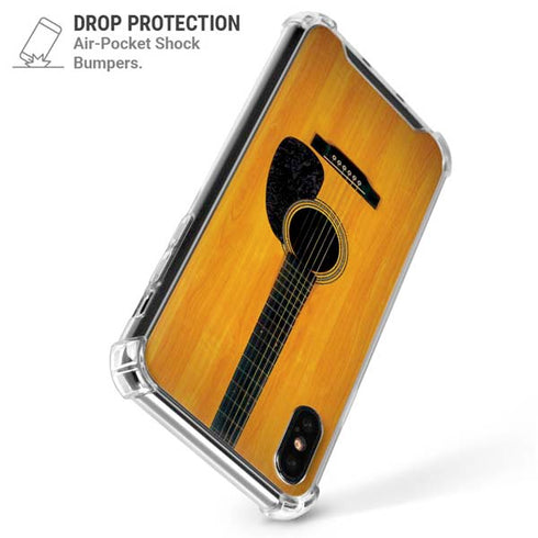Wood Guitar iPhone XS Max Clear Case
